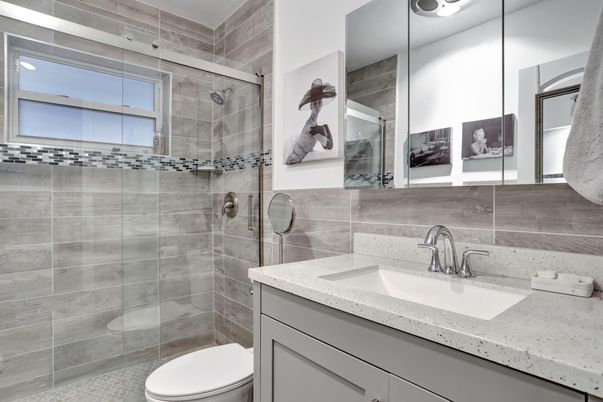 Bathroom, Glass Shower, Interior