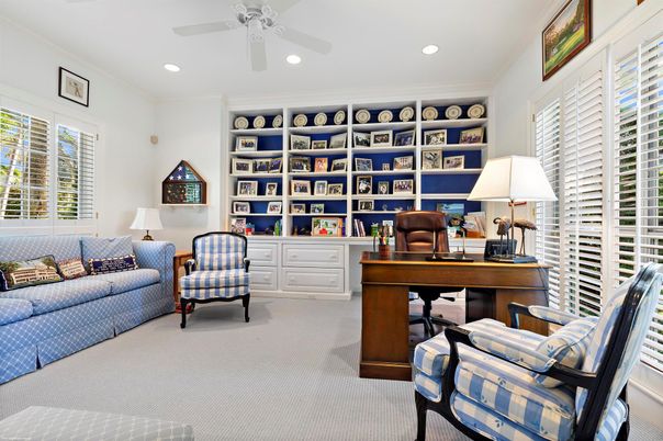 Home Office, Interior, Recessed Lighting