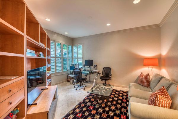 Home Office, Interior, Recessed Lighting
