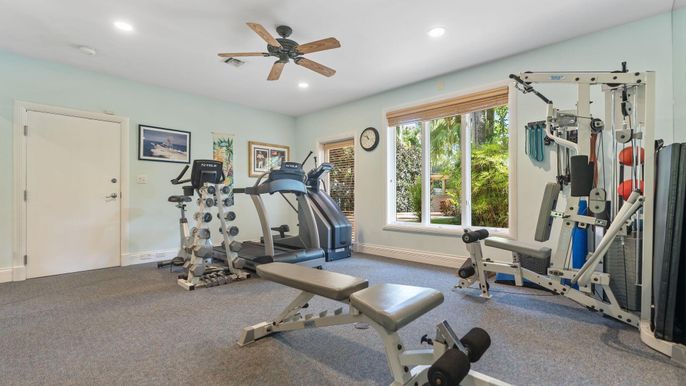 Fitness Equipment, Interior, Recessed Lighting