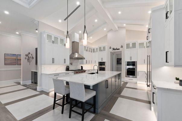 Interior, Kitchen, Pendant Lights, Recessed Lighting, Stainless Steel Appliances