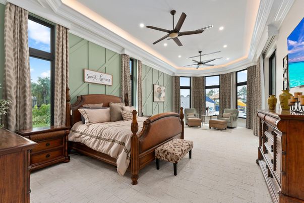 Bedroom, Interior, Recessed Lighting