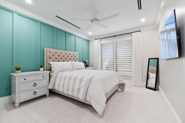 Bedroom, Interior, Recessed Lighting