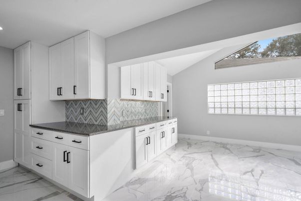 Interior, Kitchen, Marble, Recessed Lighting