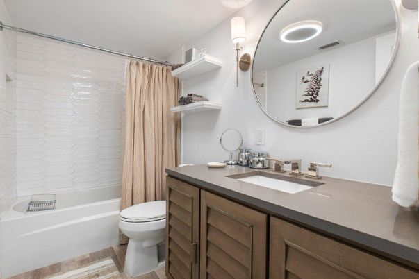 Bathroom, Interior, Wood Texture Flooring