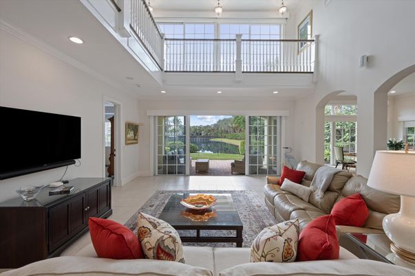 Interior, Living room, Recessed Lighting
