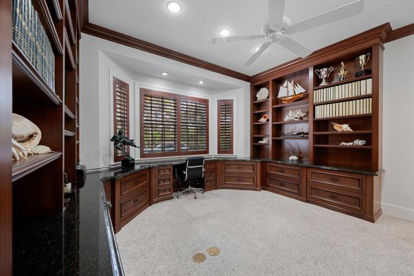 Home Office, Interior, Recessed Lighting