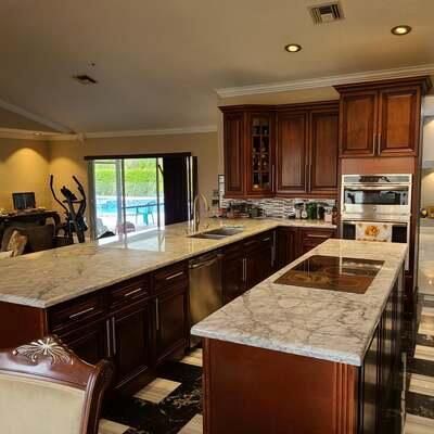 Interior, Kitchen, Recessed Lighting, Stainless Steel Appliances