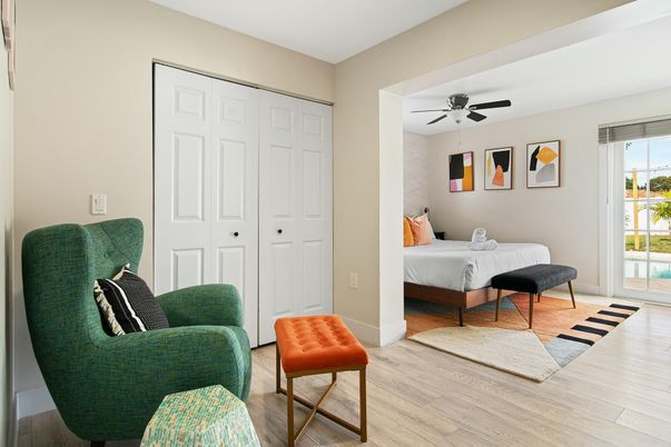 Bedroom, Interior, Wood Texture Flooring