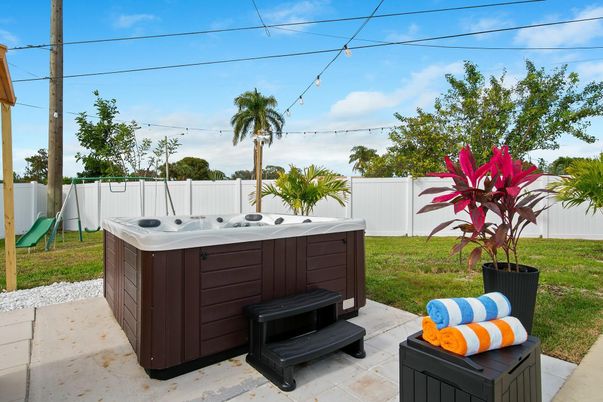 Backyard, Exterior, Hot Tub, Playground
