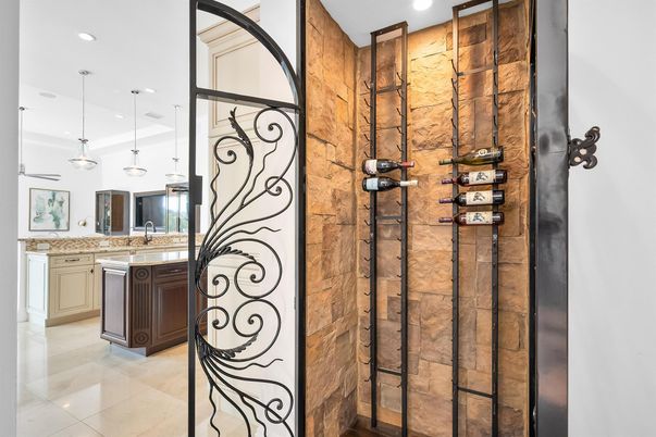 Interior, Kitchen, Pendant Lights, Recessed Lighting, Wine Storage