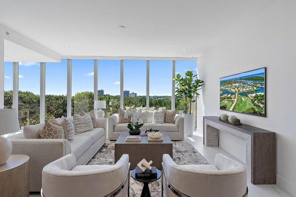 Interior, Living room, Recessed Lighting