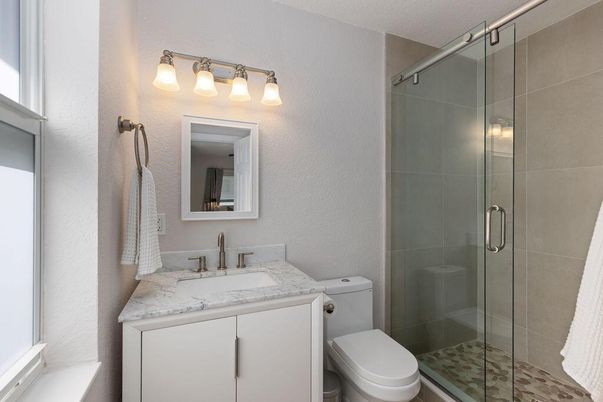 Bathroom, Glass Shower, Interior