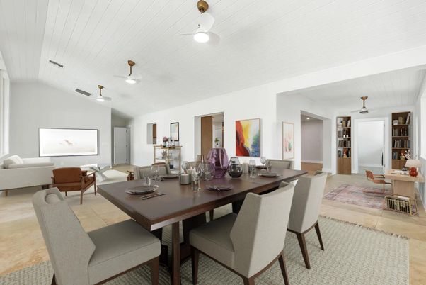 Dining room, Interior, Living room, Pendant Lights