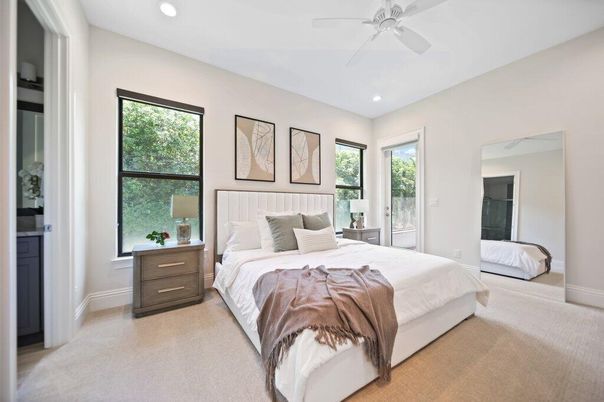 Bedroom, Interior, Recessed Lighting