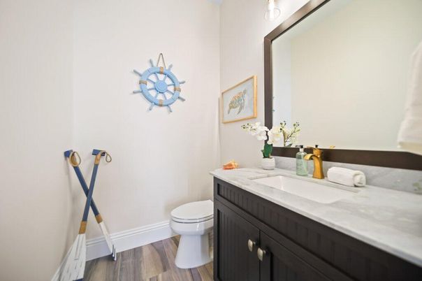 Bathroom, Interior, Wood Texture Flooring