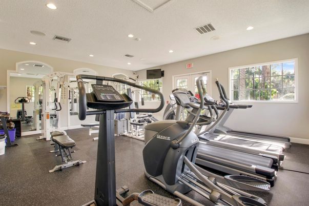 Fitness Equipment, Gym, Interior, Recessed Lighting