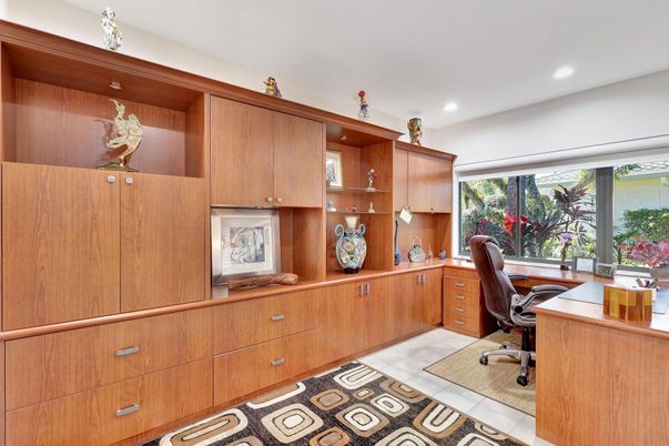 Home Office, Interior, Recessed Lighting