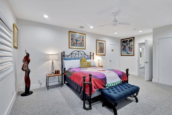 Bedroom, Interior, Recessed Lighting