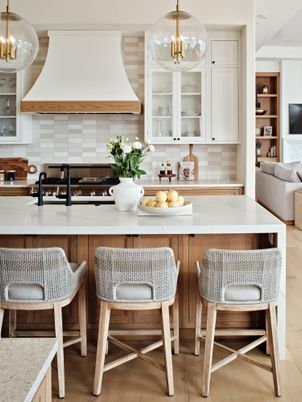 Interior, Kitchen, Pendant Lights, Wood Texture Flooring