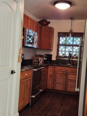 Interior, Kitchen, Wood Texture Flooring
