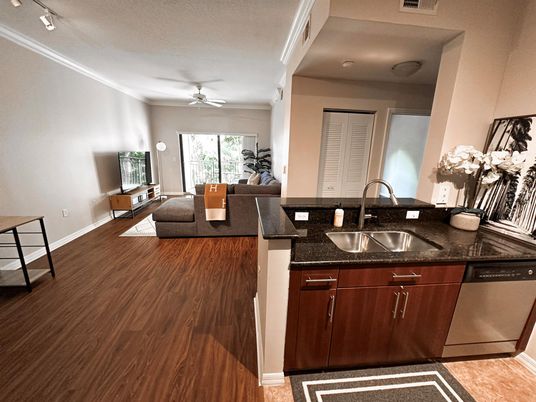 Interior, Kitchen, Wood Texture Flooring
