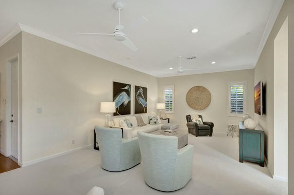 Interior, Living room, Recessed Lighting