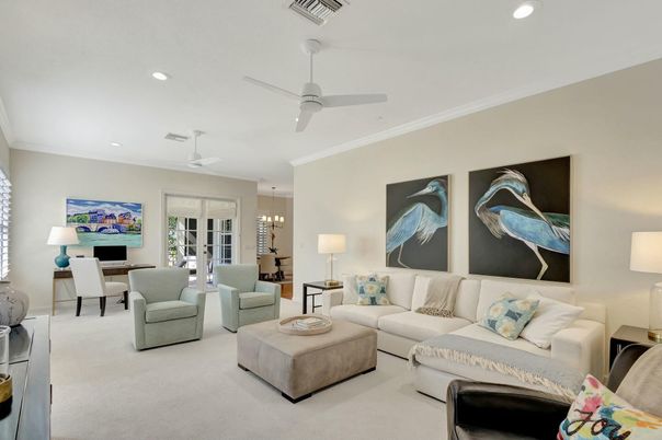 Interior, Living room, Recessed Lighting