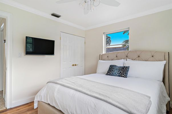 Bedroom, Interior, Wood Texture Flooring