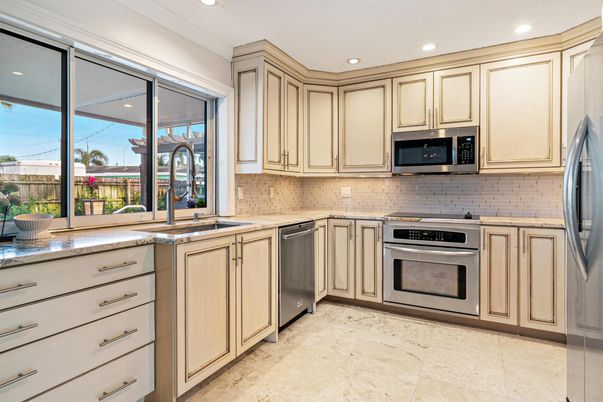 Interior, Kitchen, Recessed Lighting, Stainless Steel Appliances