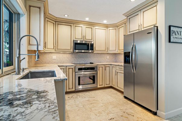 Interior, Kitchen, Recessed Lighting, Stainless Steel Appliances