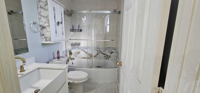 Bathroom, Glass Shower, Interior, Marble, Marble Walls