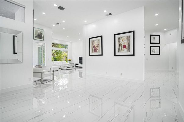 Interior, Marble, Recessed Lighting