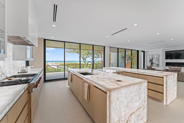 Interior, Kitchen, Living room, Recessed Lighting, Stainless Steel Appliances, Water