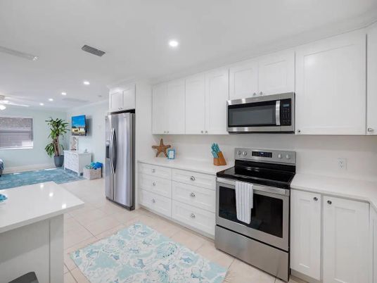 Interior, Kitchen, Recessed Lighting, Stainless Steel Appliances