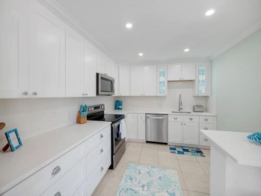 Interior, Kitchen, Recessed Lighting, Stainless Steel Appliances