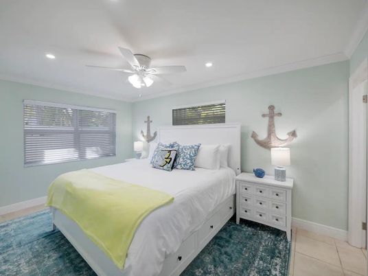 Bedroom, Interior, Recessed Lighting