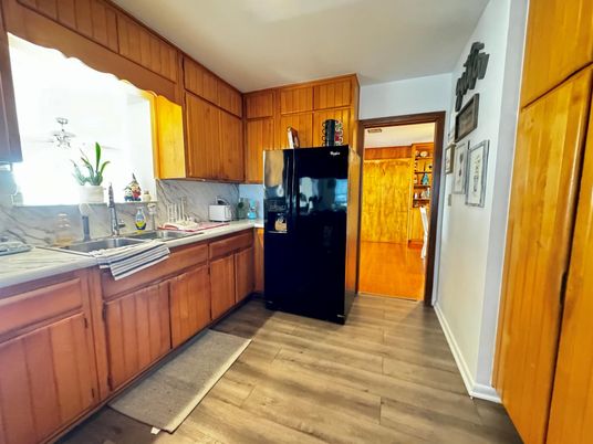 Interior, Kitchen, Wood Texture Flooring