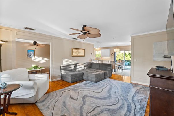 Dining room, Interior, Living room, Pendant Lights, Wood Texture Flooring