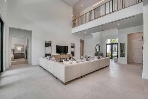Interior, Living room, Recessed Lighting