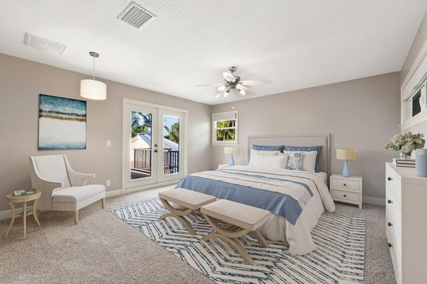 Bedroom, Interior, Pendant Lights