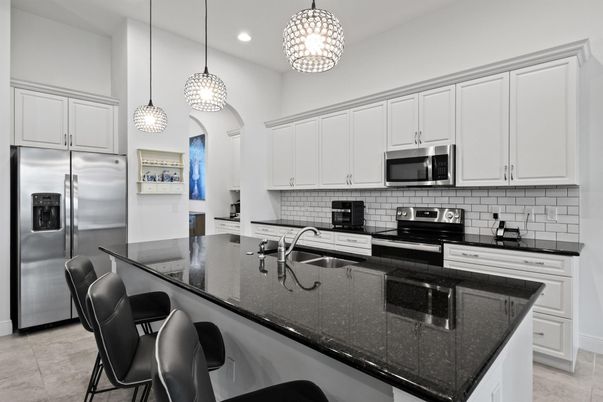 Interior, Kitchen, Pendant Lights, Recessed Lighting, Stainless Steel Appliances