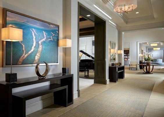 Chandelier, Interior, Piano, Recessed Lighting