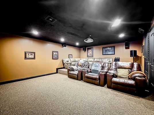Home Theatre Room, Interior, Recessed Lighting, Theatre Room