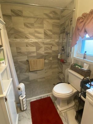 Bathroom, Glass Shower, Interior, Marble