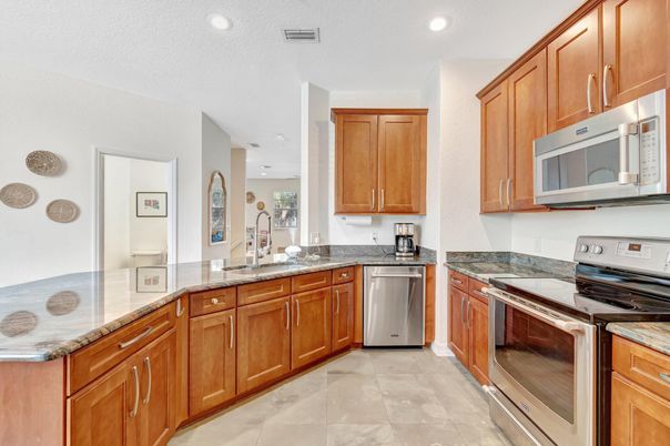 Interior, Kitchen, Recessed Lighting, Stainless Steel Appliances