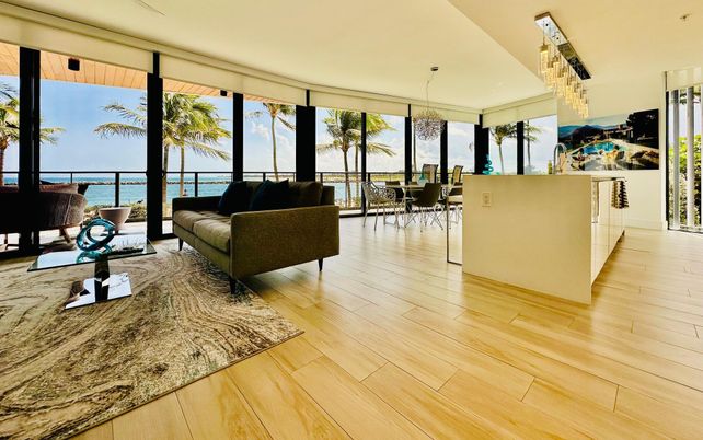 Chandelier, Dining room, Interior, Living room, Water, Wood Texture Flooring
