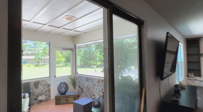 Interior, Sun Room, Wood Texture Flooring