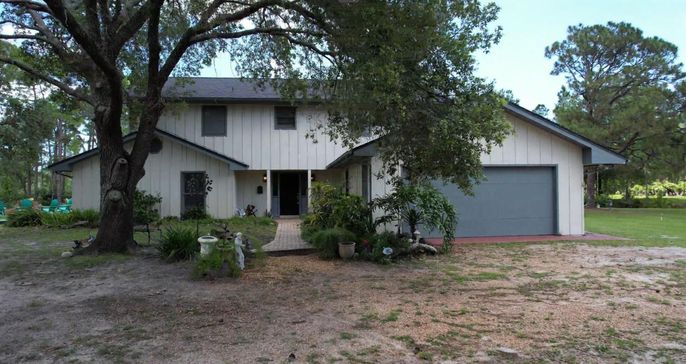 Attached, Backyard, Exterior, Facade, Farmhouse