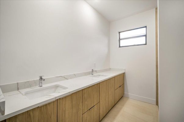 Bathroom, Dual Sink Vanities, Interior, Wood Texture Flooring